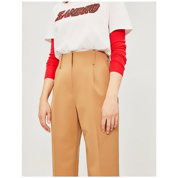 💕HOST PICK💕 Sandro Calin High-Waist Trousers - Picture 2 of 8